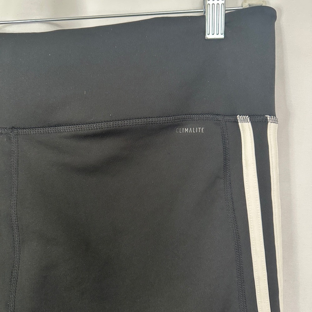 Adidas Training Leggings 3-Stripe Climalite Athletic‎ Black Womens XL - Picture 6 of 12